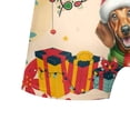 thumbnail image 5 of Merry Christmas Santa Dachshund Scarf Twinkling Lights Xmas Holiday All Over Print Boxer Briefs Underwear for Men Dad Wiener Dog Lover Gifts Idea - 00022, 5 of 6