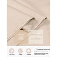 thumbnail image 3 of Women Scarf Pashmina Shawls and Wraps for Evening Dresses , Winter Fashion Soft Warm Long Large Scarves , Lightweight Silk Solid Colors Capes for Ladies Beige, 3 of 7