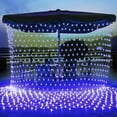 thumbnail image 1 of 4.9ft x 4.9ft Christmas Net Lights 96 LED 8 Modes Fairy String Lights Waterproof Bush Mesh Lights for Wedding  Party  Decorations, 1 of 6