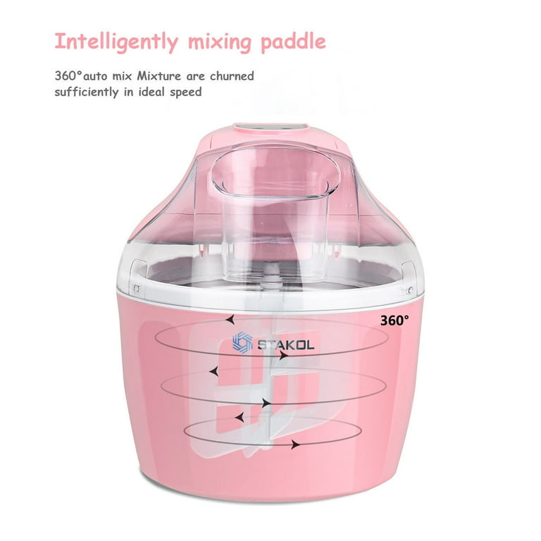 Costway 1.5 Quart Pink Automatic Ice Cream Maker Freezer Dessert Machi –  Kitchen Oasis