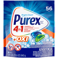 thumbnail image 3 of Purex 4-in-1 + OXI Laundry Detergent Pacs, Fresh Morning Burst, 56 Count, 3 of 11