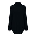 thumbnail image 2 of Fangasis Ladies Sweater Winter Warm Jumper Tops Long Sleeve Pullover Women Knitwear Knitted Sweaters Cozy Loungewear Black XS, 2 of 6