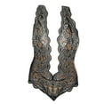 thumbnail image 3 of Betiyuaoe Pajamas Underwear for Women Plus Size V Neck High Waist Floral Lace Criss Cross Bra And Panty 2 Piece No Underwire Underwear Sets, 3 of 7