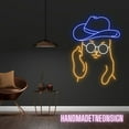 thumbnail image 2 of Handmadetneonsign Dancing Cat with Hat Led Sign, Dancing Cat with Glasses Led Lights, Happy Cat, 2 of 5