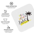 thumbnail image 4 of Disketp Let'S Go Beach Funny Coasters,6 Pcs Leather Coasters With Holder, Perfect Housewarming Hostess Gifts,Protect Furniture From Water Marks Scratch And Damage, 4 of 9
