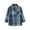 Blue, variant on XUELUO Boys Shirts & Tops Kids Autumn Winter Plaid Print Lapel Button Down Long Sleeve Pockets Tops Coat Jacket Tshirts Activewear,Blue,5-6 Years