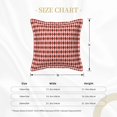 thumbnail image 4 of Bingfone Decorative Pillow Covers 16"x16" Red and Brown Squares Couch Pillow Cases Modern Farmhouse Covers for Couch Sofa Bed, 4 of 9