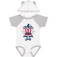 thumbnail image 3 of Inktastic 4th of July with Hat Flags and Stars Boys or Girls Baby Bodysuit, 3 of 5
