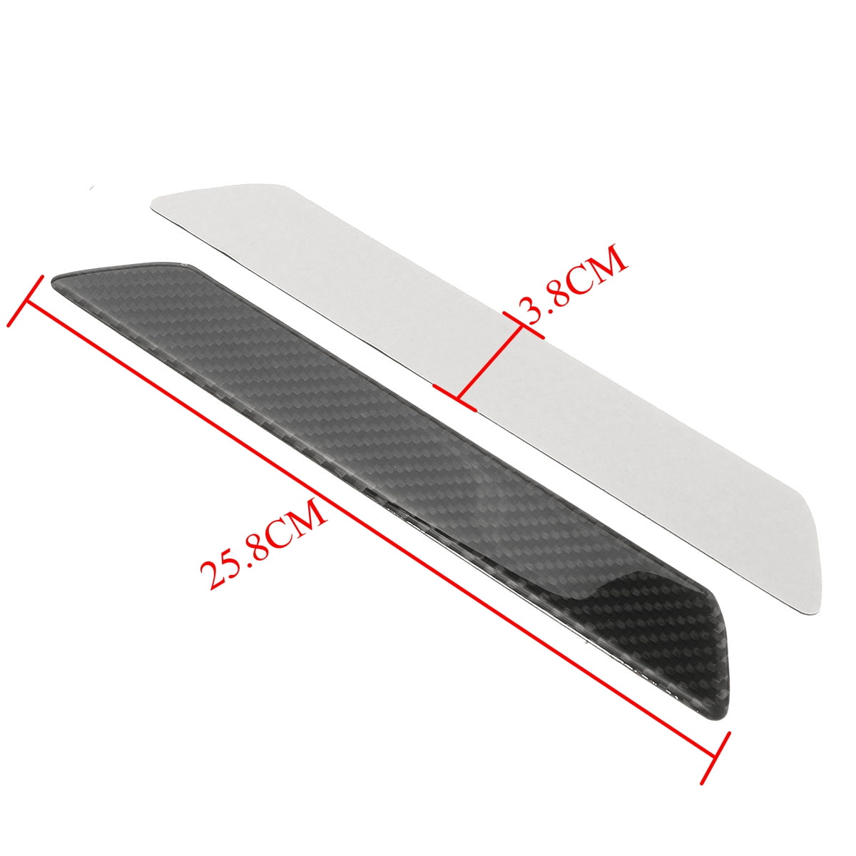 2x Carbon Fiber Car Door Scuff Plate Sill Cover Panel Guard Step Protectors 60CM