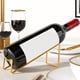 thumbnail image 5 of Botellero de pared de hierro | Expositor de vino de hierro negro, blanco y dorado | Soporte para vino de cocina de estilo europeo | Organizador de botellas de cerveza para bares y restaurantes que, 5 of 6