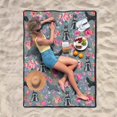 thumbnail image 2 of Extra Large Picnic Blankets Waterproof Foldable (60 "x 80") Beach Blanket Waterproof Sandproof,3-Layer Thicking Mat Outdoor Packable Camping Blanket, 2 of 6