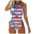 thumbnail image 1 of Bathing Suits Woman -Women's Split Swimsuit Set Independent Day Printed Split Bikini Beach Set, Bikinis For Women, 1 of 4