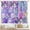 04 Purple Blue Floral, variant on Garden Flower Sunflower Kitchen Curtains 27.5W X 39L Inch 2 Panels Wildflower Butterfly Spring Summer Iris Small Short Cafe Tier Curtains Brightly Flower Window Treatment Drapes Bathroom Decor
