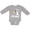 AC-Heather Grey, variant on First Birthday Sloth 1 Year Old Boys or Girls Long Sleeve Baby Bodysuit