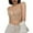 Beige, variant on Women Solid Low Back Bras Underwired U Shape Backless Bras Multiple Convertible Straps Underwire Bra
