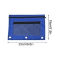 thumbnail image 2 of Bcylexb Pencil Pouch for 3 Ring Binder, 3-Holes Zipper Pencil Pouches, Sturdy and Durable Pencil Holder with Mesh Window for Office College Supplies, 2 of 5