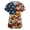 Earthy Yellow, variant on JoveMarine Women's V-Neck Short Sleeve Scrub Top with Pockets Independence Day Printed Work Blouse Spring Summer Casual Uniform for Daily Work Black L