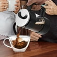 thumbnail image 6 of French Press Tea Maker Coffee Pot Precision Pouring Glass for Cafe Kitchen Social Settings, 6 of 9