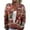 Wine, variant on WTOBBY Women's Fashion Printed Long Sleeve Knitted Cardigan Button Down Jacket, Christmas Themed Soft and Warm Cardigan for Casual and Holiday Wear,Blue L