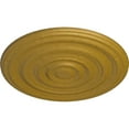 thumbnail image 3 of 29 1/8"OD x 1 1/2"P Carton Smooth Ceiling Medallion (Fits Canopies up to 9 1/8"), Hand-Painted Pharaohs Gold, 3 of 6