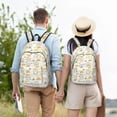 thumbnail image 5 of Yiaed Rabbit And Milk Tea Print Backpack, Premium Laptop Backpack, Travel Backpack for Women, Lightweight Backpacks, Comfortable Back Pack-Medium, 5 of 5