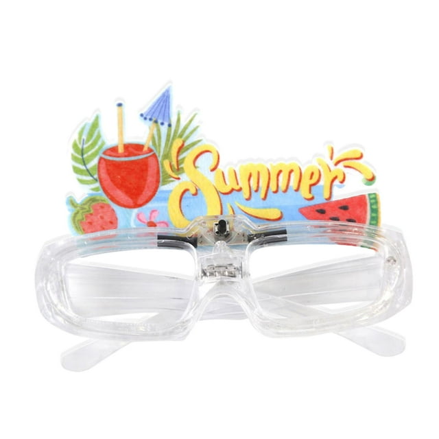 Gafas De Fiesta Gafas Brillantes Portátiles De Lujo Para Disfraces Cumpleaños De Verano 11,5 Cm X 15,5 Cm Sandía