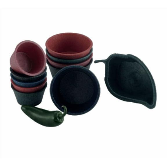 FSE Ramekin, 4-1/2 oz., 3-1/8" dia. x 1-1/2" deep, microwavable and dishwasher safe, polyethylene, jalapeño (48 each per case)