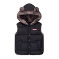 thumbnail image 2 of SILVERCELL 2-6Y Toddler Boys Girls Winter Warm Thicken Hooded Puffer Vest Coats, Kids Soft Flannel Lined Waistcoat Snow Clothes Outerwear, 2 of 6