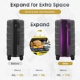 thumbnail image 3 of imerelez 24 Inch Hardshell ABS Checked Luggage, Durable Expandable Travel Suitcase with Spinner Wheels, TSA Lock, 3 of 8