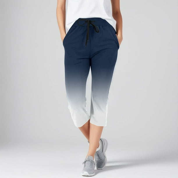 WILLBEST Pantalones Casuales para Mujer, con Bolsillos Lisos, Cintura Elástica y Largo Medio para Uso Diario. Chica