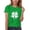 Green(7), variant on Pileajo Short Sleev Shirts for Kids St Patrick's Day Round Neck Tees Summer Boys Girls Shamrock Graphic Printed Tops