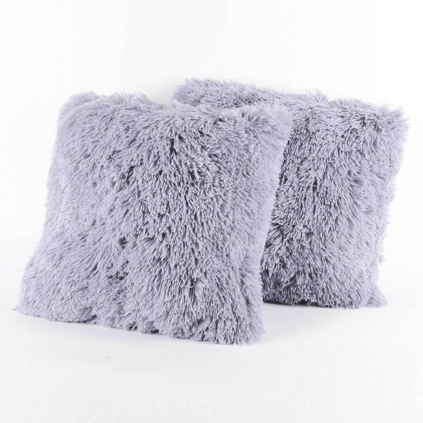 Faux Fur Throw Pillows Set of 2 by Popular Home