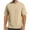39#Khaki, variant on JXMVOJ Men's Summer Spring Leisure Versatile Button Pocket Solid Color Thin Sleeveless T-Shirt Polyester Daily Outdoor Casual Business