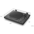 thumbnail image 2 of Sony PSLX3BT Full Auto Playback Turntable with Bluetooth Connectivity Black Bundle with Deco Gear Vinyl Record Cleaning Kit and Deco Essentials 2YR CPS Enhanced Protection Pack, 2 of 12