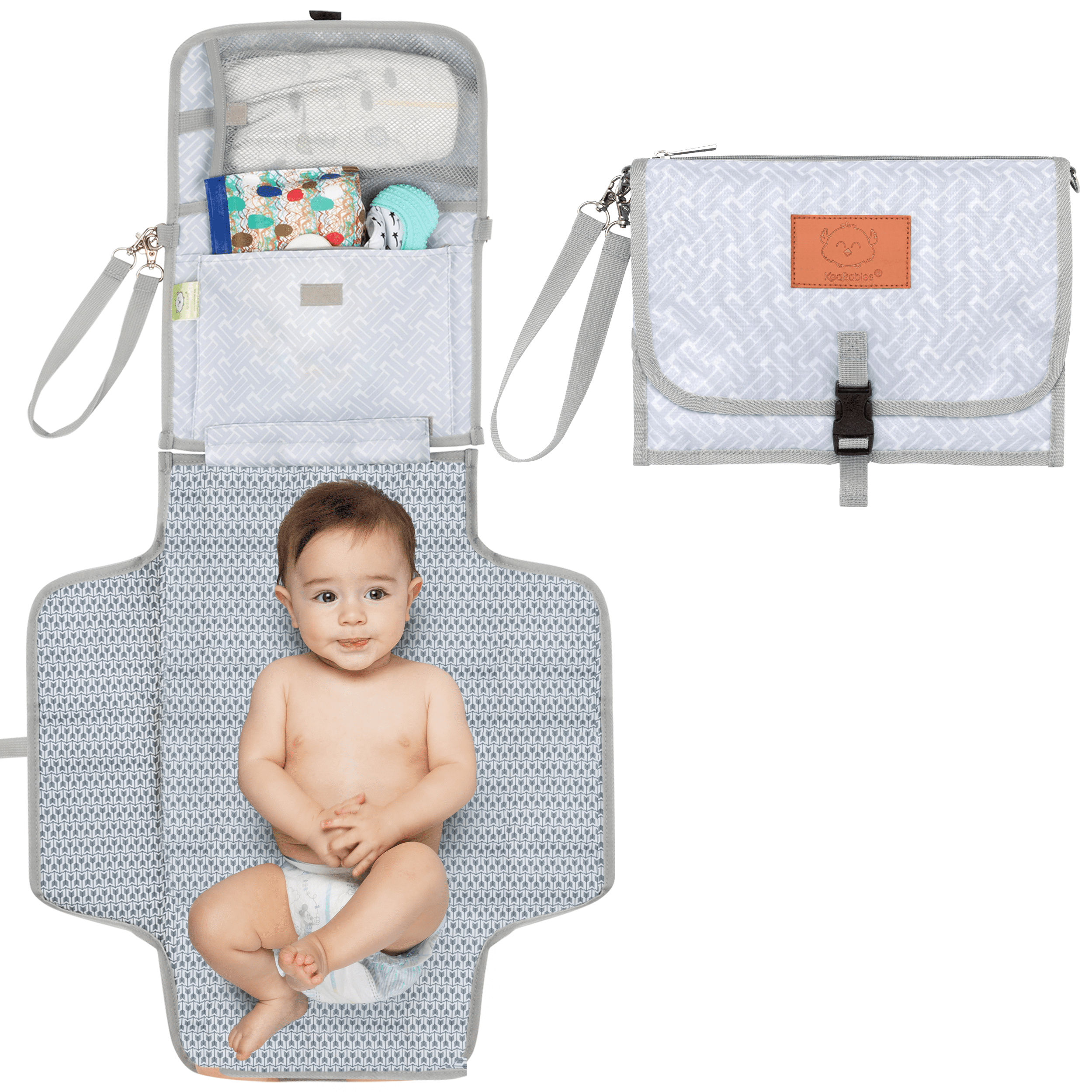Wipeable Lightweight Travel Nappy Bag Diapper Changing Pad for Infant Toddlers Great Gift Baby Changing Mat Portable Nappy Changing Mat Waterproof