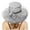 Grey, variant on LPKRT Women'S Flower Church Hats Lightweight Wide Brim Tea Party Hat Elegant Vintage Dress Hats Grey