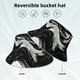 thumbnail image 2 of Balery Fluid Black White Paint Swirls Sombreros para el sol para hombre y mujer, sombrero de pescador con UPF 50+, 2 of 6
