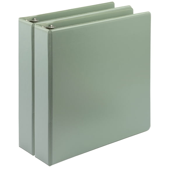 Ver Binder Samsill, anillo en D duradero, de 1.5 pulgadas, de origen vegetal, x2, color verde salvia