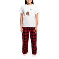 thumbnail image 4 of CafePress - Milk And Cookies Couples Love Pajamas - Women's Short Sleeve Print T-Shirt and Pants Light Cotton Pajama Set, 4 of 7