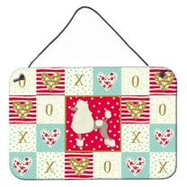Carolines Treasures CK5946DS812 Poodle Love Wall or Door Hanging Prints 8x12 multicolor