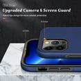 thumbnail image 5 of Shockproof Case for iPhone 13 Pro Max, [Embedded Finger Ring] Military Grade Phone Case Cover with Reinforced Metal Stand Kickstand [Support Magnetic Car Holder] for iPhone 13 6.7'', Blue, 5 of 13