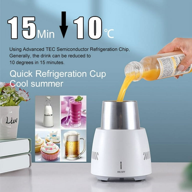 Home Office Smart Semiconductor Refrigeration Drink Fast Cooling Cup Cooler  Electric Summer Portable Drink Refrigeration Cup