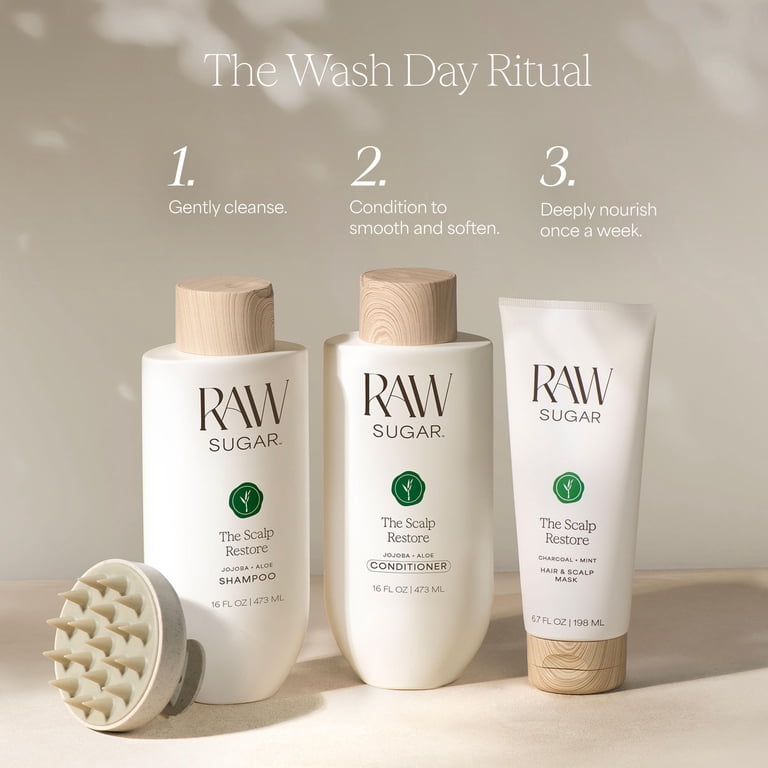 Raw Sugar Scalp Restore Shampoo, Jojoba & Aloe photo 5