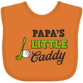 thumbnail image 3 of Inktastic Papa's Little Caddy with Golf Club and Ball Boys or Girls Baby Bib, 3 of 4