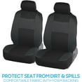 thumbnail image 3 of BDK PolyPro Car Seat Covers Full Set in Reverse Charcoal, Front and Rear Split Bench Seat Covers for Cars, Easy to Install Car Seats Cover Set and Accessories for Auto Trucks SUV - Reverse Charcoal, 3 of 21