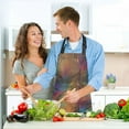thumbnail image 6 of Colorful Curve Lines 5 Pcs Kitchen Set Heat Resistant Oven Mitts and Non-Slip Pot Holders with Adjustable Cooking Apron, 6 of 6
