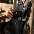 thumbnail image 5 of Holster Bag Brown Leather Utility Wear for Men Outdoor Daily Use with Pockets, 5 of 6