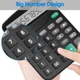 thumbnail image 1 of Calculatrice, Calculatrice de Bureau à Fonctions Standard, Noire, 1 of 7
