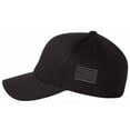 thumbnail image 2 of Trump 2024 Hat Gothic Dark MAGA Flex Fit or Adjustable Hat with SIDE FLAG Trump Supporters Republican Trump Vance Trump Merchandise, 2 of 4