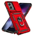 thumbnail image 2 of Motorola Moto G Stylus 5G 2024 Case,Dteck Shockproof Rubber Rugged Case Hybrid Hard Ring Holder Kickstand Slide Camera Lens Protector Cover for Moto G Stylus 5G 2024, Red, 2 of 9